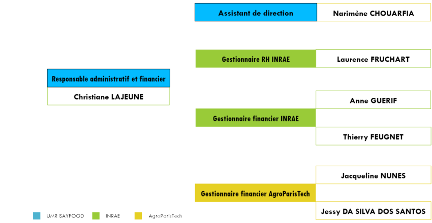 Organigramme pôle administratif