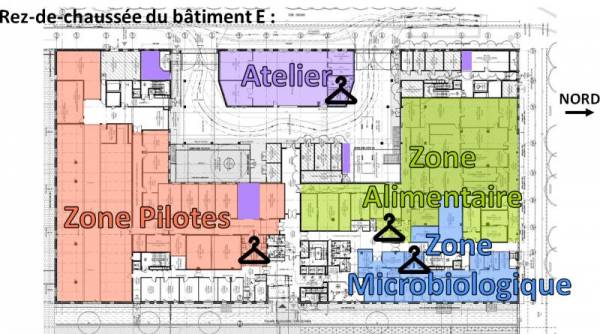 Plan de la halle technologique